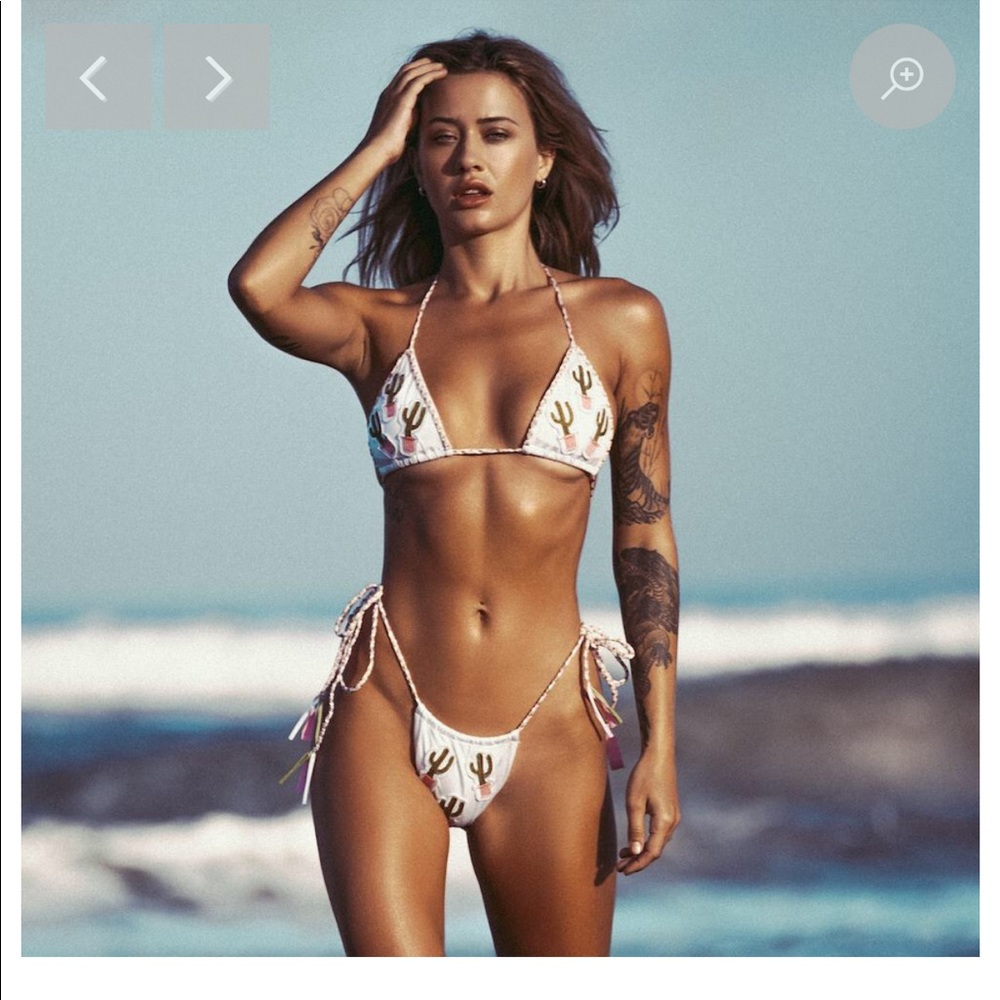 Andi Bagus tiguana white cactus bikini